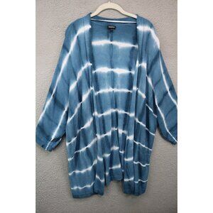 Torrid Tie-Dye Open Front 3/4 Dolman Sleeves Sweater-Size 4X-Very Soft
